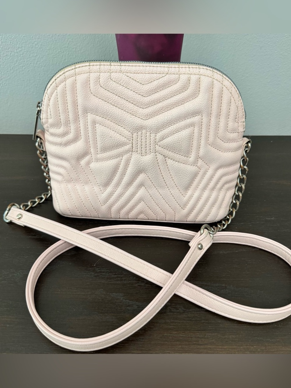 Betsy Johnson Pink Crossbody Bag coquette bow style